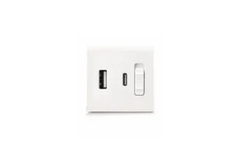 CHARGEUR USB ULTRA RAPIDE (PD) TYPE A+C 2 MODULES CLARA 43