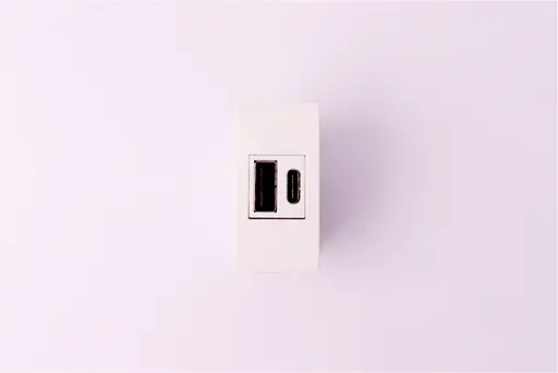 CHARGEUR USB ULTRA RAPIDE (PD) 20W TYPE A+C 1 MODULE CLARA 43