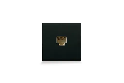 PRISE TELEPHONE 4 PLOTS RJ11 KEYSTONE CARREE NERA 43