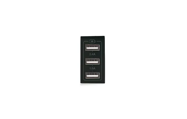 CHARGEUR TRIPLE USB 3.4A 1 MODULE NERA 43