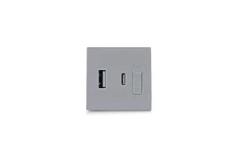 CHARGEUR USB ULTRA RAPIDE (PD) TYPE A+C 2 MODULES SYLVIA 43