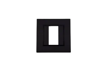 PLAQUE BELLA 43 CARREE NOIR MAT 1 MODULE