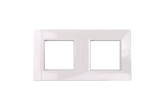 PLAQUE BELLA 43 CARREE BLANC 2+2 MODULES