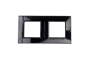 PLAQUE BELLA 43 CARREE NOIRE 2+2 MODULES