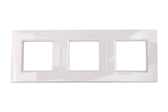 PLAQUE BELLA 43 CARREE BLANC 2+2+2 MODULES
