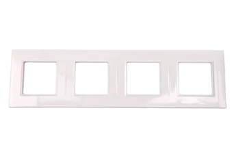 PLAQUE BELLA 43 CARREE BLANC 2+2+2+2 MODULES