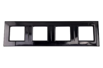 PLAQUE BELLA 43 CARREE NOIRE 2+2+2+2 MOD