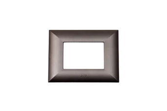 PLAQUE LUMINA 43 RECTANGULAIRE TITANIUM 3 MODULES