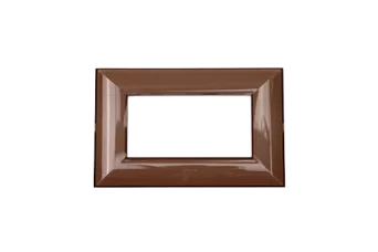 PLAQUE LUMINA 43 RECTANGULAIRE MARRON 2D 4 MODULES