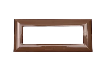 PLAQUE LUMINA 43 RECTANGULAIRE MARRON 2D 7 MODULES