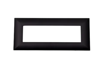 PLAQUE LUMINA 43 RECTANGULAIRE NOIR MAT 7 MODULES