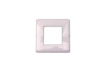 PLAQUE LINA 43 CARREE BLANC 2D 2 MODULES