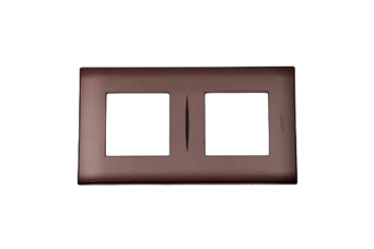 PLAQUE LINA 43 CARREE BRONZE 2+2 MODULES