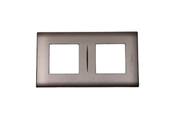 PLAQUE LINA 43 CARREE TITANIUM 2+2 MODULES