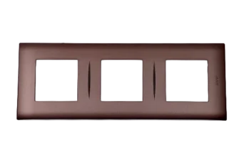 PLAQUE LINA 43 CARREE BRONZE 2+2+2 MODULES
