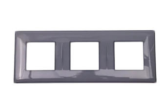 PLAQUE LINA 43 CARREE GRIS 2D 2+2+2 MODULES