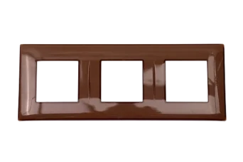 PLAQUE LINA 43 CARREE MARRON 2D 2+2+2 MODULES