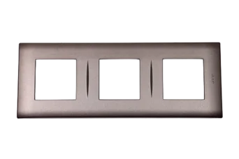 PLAQUE LINA 43 CARREE TITANIUM 2+2+2 MODULES