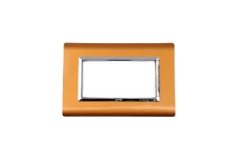 PLAQUE SERENA 43 RECTANGULAIRE OR BYZANTIN CADRE CHROME 4 MODULES