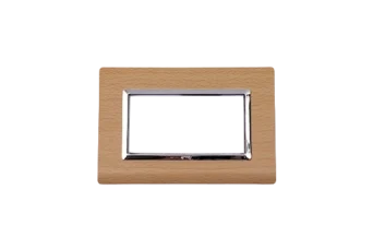 PLAQUE SERENA 43 RECTANGULAIRE CHENE CLAIR CADRE CHROME 4 MODULES