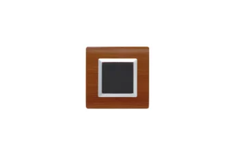 PLAQUE SERENA 43 CARREE SANS CADRE WENGE 2 MODULES