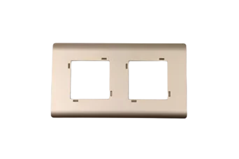 PLAQUE SERENA 43 CARREE SANS CADRE CHAMPAGNE 2+2 MODULES