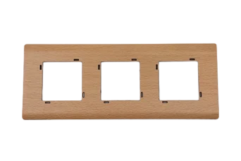 PLAQUE SERENA 43 CARREE SANS CADRE CHENE CLAIR 2+2+2 MODULES