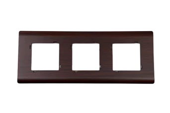 PLAQUE SERENA 43 CARREE SANS CADRE WENGE 2+2+2 MODULES