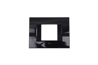 PLAQUE BELLA 43 RECTANGULAIRE NOIRE 2 MOD