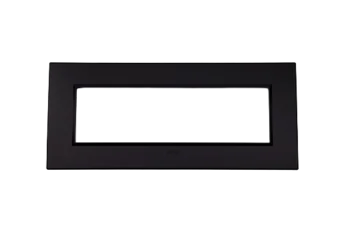 PLAQUE BELLA 43 RECTANGULAIRE NOIR MAT 7 MODULES