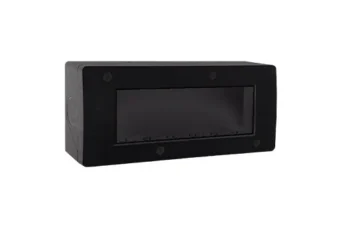 BOITE APPARENTE 6 MODULES S43 NOIR MAT
