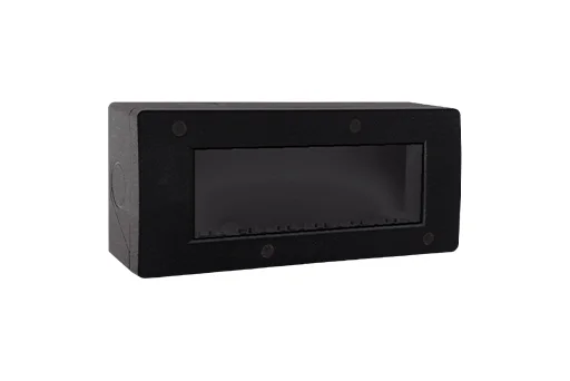 BOITE APPARENTE 6 MODULES S43 NOIR MAT