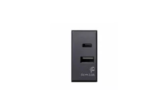CHARGEUR USB TYPE A+C 3A 1 MODULE TEKLA 44