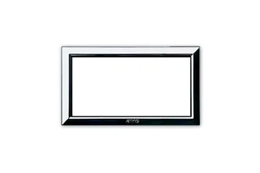 CADRE POUR ZAMA / PERSONAL 44 RECTANGULAIRE 4 MODULES CHROME