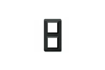 PLAQUE TECHNOPOLYMERE 44 CARREE GRIS FONCE 2+2 MODULES