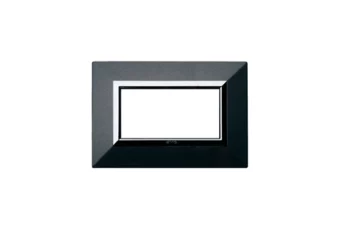 PLAQUE ZAMA 44 RECTANGULAIRE GRIS FONCE METALLISE 4 MODULES
