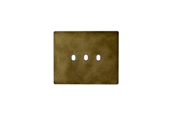 PLAQUE NEW STYLE RECTANGULAIRE ALUMINIUM BRONZE ANTIQUE