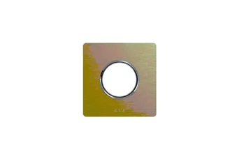 PLAQUE NEW STYLE RECTANGULAIRE ALUMINIUM GOLD