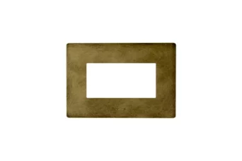 PLAQUE VERA 44 RECTANGULAIRE ALUMINIUM BRONZE ANTIQUE 4 MODULES