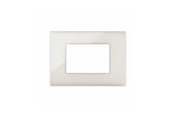 PLAQUE YOUNG 44 RECTANGULAIRE IVOIRE 3 MODULES