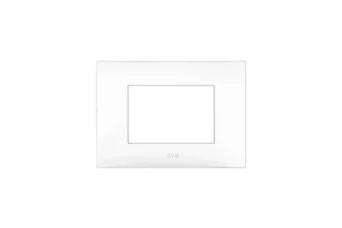 PLAQUE YOUNG 44 RECTANGULAIRE BLANC 3 MODULES