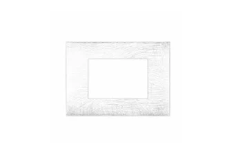 PLAQUE YOUNG 44 RECTANGULAIRE BLANC 3D 3 MODULES