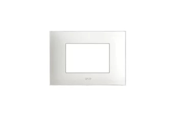 PLAQUE YOUNG 44 RECTANGULAIRE BLANC TOTAL 3 MODULES