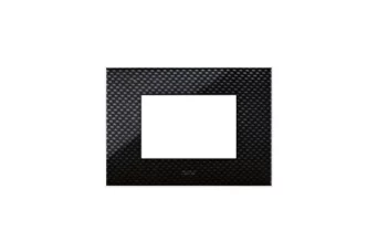 PLAQUE YOUNG 44 RECTANGULAIRE CARBONE FONCE 3D 3 MODULES