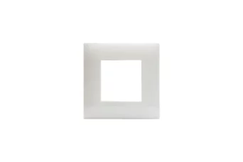 PLAQUE YOUNG 44 CARREE BLANC TOTAL 2 MODULES