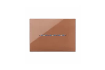 PLAQUE YOUNG TOUCH 44 RECTANGULAIRE MARRON 3 MODULES