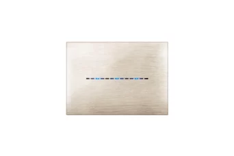 PLAQUE YOUNG TOUCH 44 RECTANGULAIRE BEIGE BROSSE 3D 3 MODULES