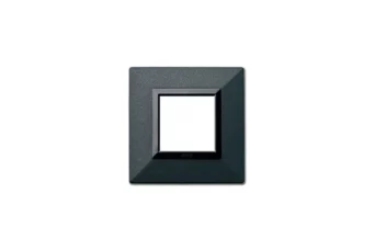 PLAQUE ZAMA 44 CARREE GRAPHITE 2 MODULES