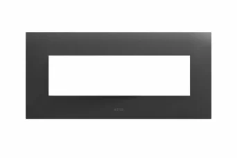 PLAQUE SMART 44 RECTANGULAIRE EN METAL GRIS TEKLA 7 MODULES