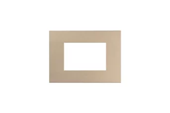 PLAQUE SMART EASY 44 RECTANGULAIRE GOLD MAT 3 MODULES